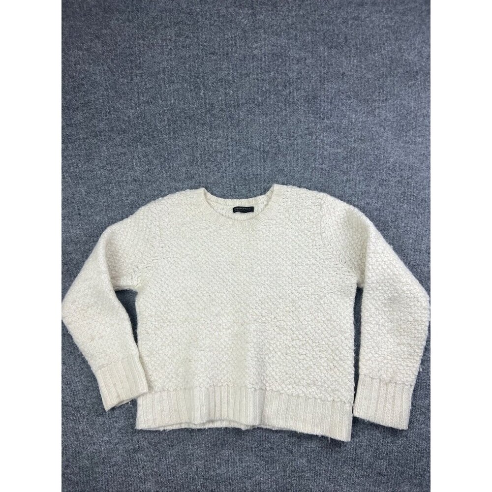 BANANA REPUBLIC Wool Pullover Sweater Women's XL Boxy Italian Textured Yarn
